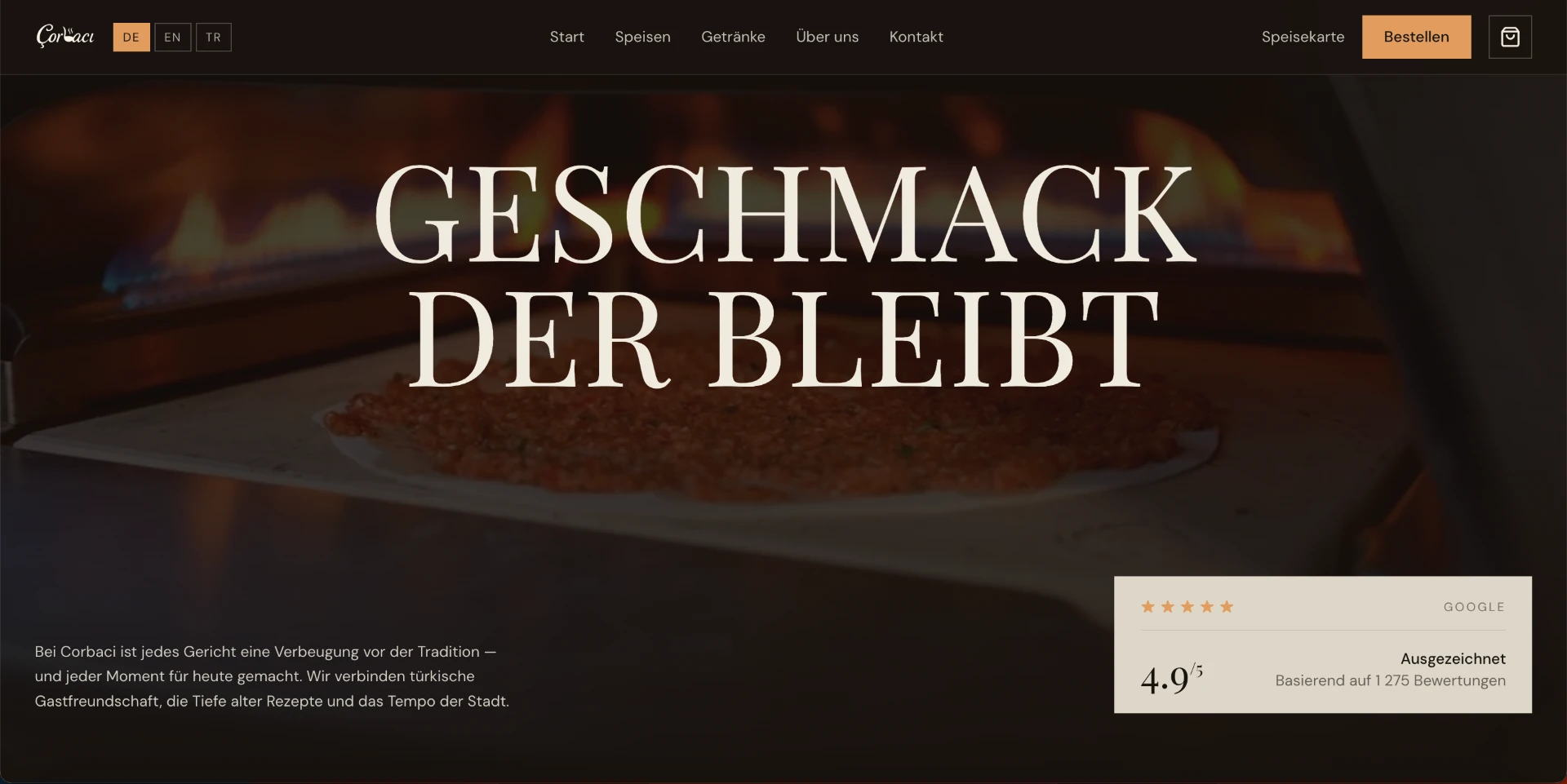 Nachher: Neue Website